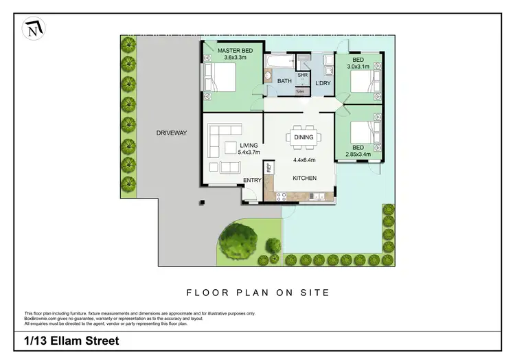 Floorplan of Homely unit listing, 1/13 Ellam Street, St James WA 6102