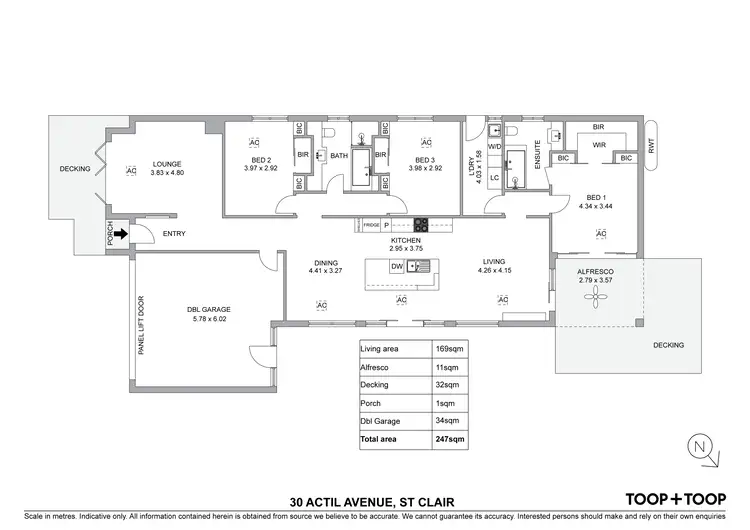 Floorplan of Homely house listing, 30 Actil Avenue, St Clair SA 5011