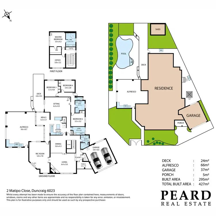 Floorplan of Homely house listing, 2 Matipo Close, Duncraig WA 6023