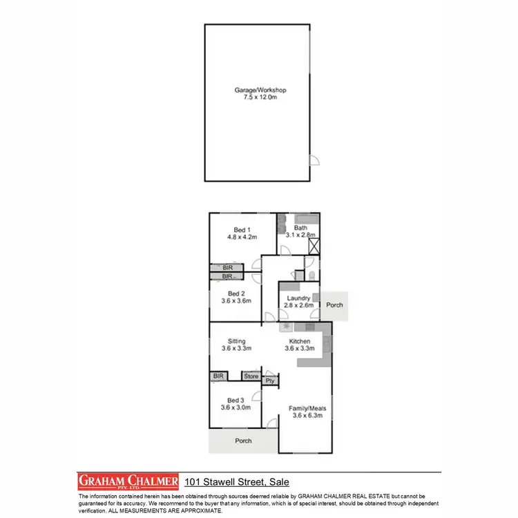 Floorplan of Homely house listing, 101 Stawell Street, Sale VIC 3850