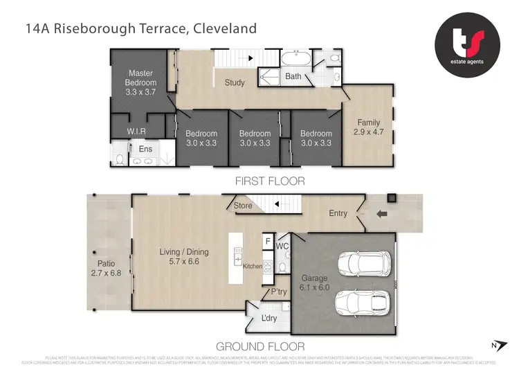 Floorplan of Homely house listing, 14a Riseborough Terrace, Cleveland QLD 4163