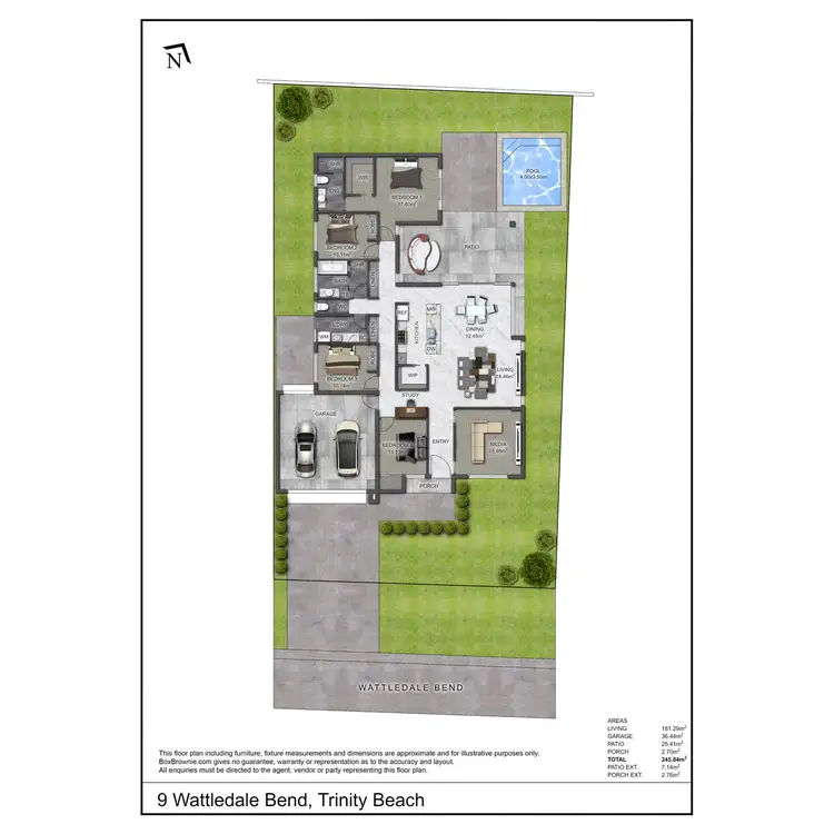 Floorplan of Homely house listing, 9 Wattledale Bend, Trinity Beach QLD 4879