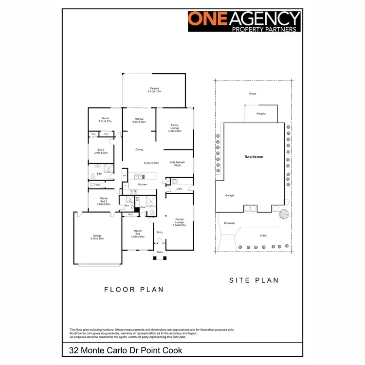 Floorplan of Homely house listing, 32 Monte Carlo Drive, Point Cook VIC 3030