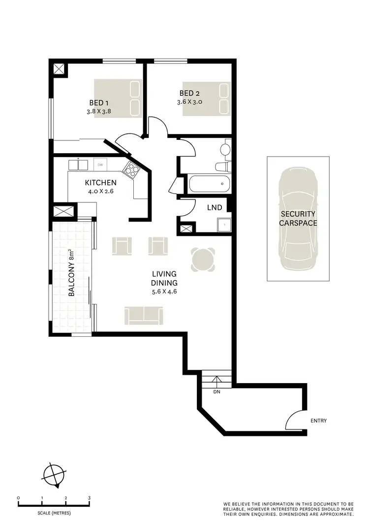 Floorplan of Homely apartment listing, 307/105-113 Campbell Street, Surry Hills NSW 2010