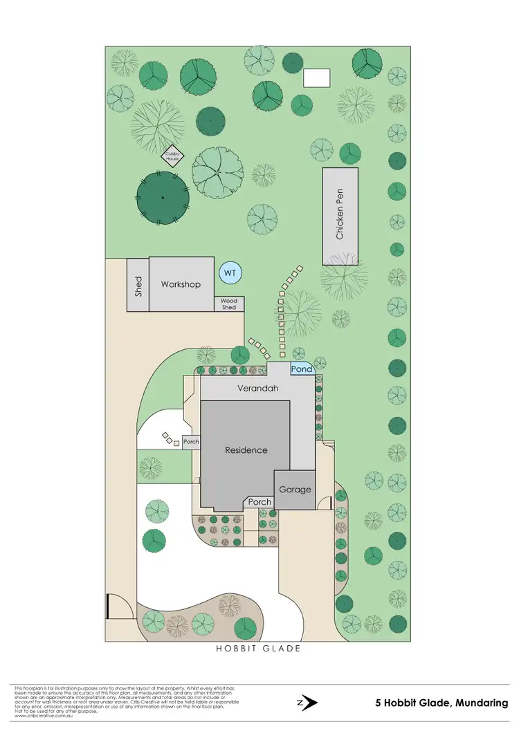 Floorplan of Homely house listing, 5 Hobbit Glade, Mundaring WA 6073