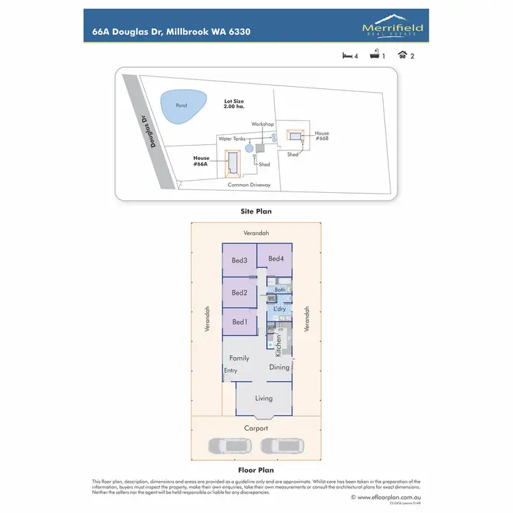 Floorplan of Homely house listing, 66 Douglas Drive, Millbrook WA 6330