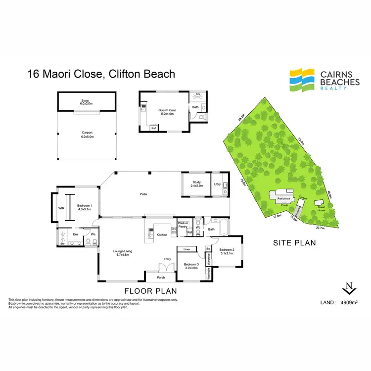 Floorplan of Homely house listing, 10/33 Maori Close, Clifton Beach QLD 4879
