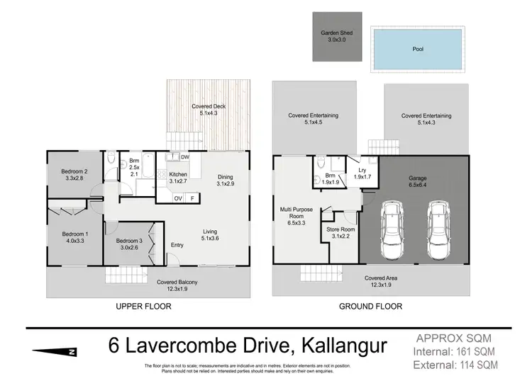 Floorplan of Homely house listing, 6 Lavercombe Drive, Kallangur QLD 4503