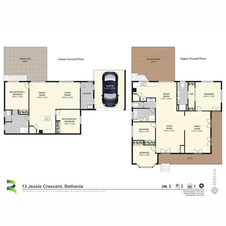 Floorplan of Homely house listing, 13 Jessie Crescent, Bethania QLD 4205