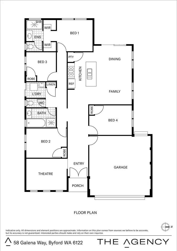 Floorplan of Homely house listing, 58 Galena Way, Byford WA 6122