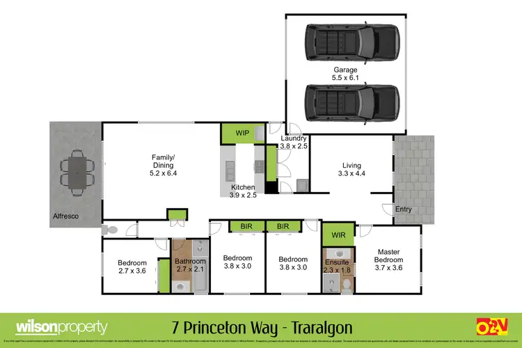 Floorplan of Homely house listing, 7 Princeton Way, Traralgon VIC 3844
