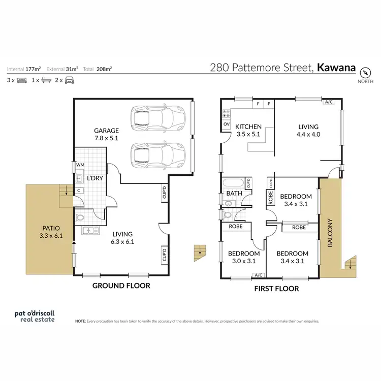 Floorplan of Homely house listing, 280 Pattemore Street, Kawana QLD 4701
