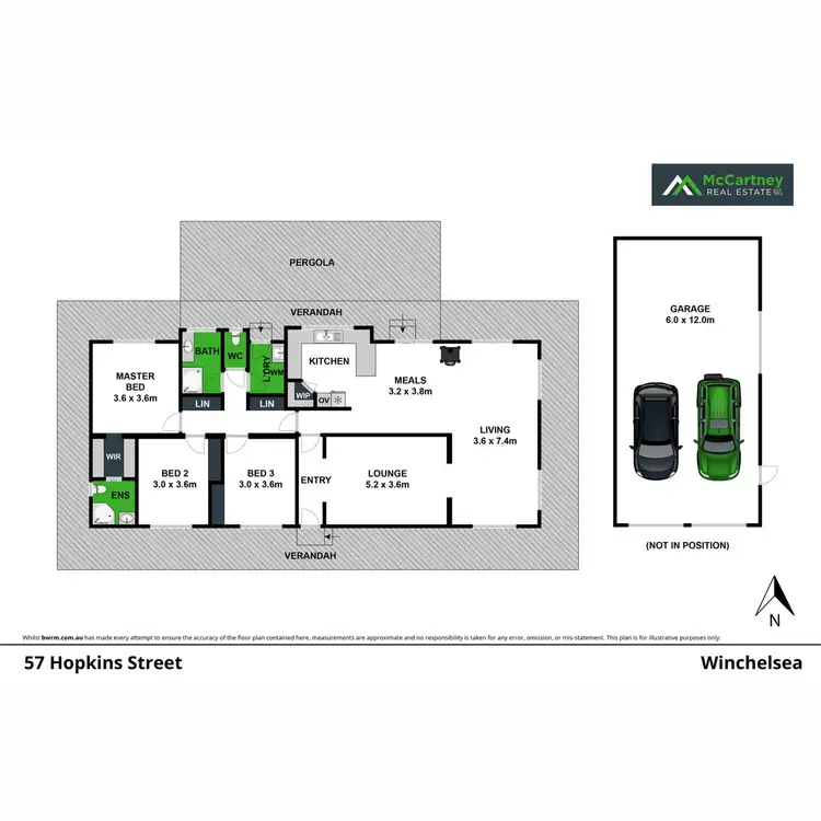Floorplan of Homely house listing, 57 Hopkins Street, Winchelsea VIC 3241