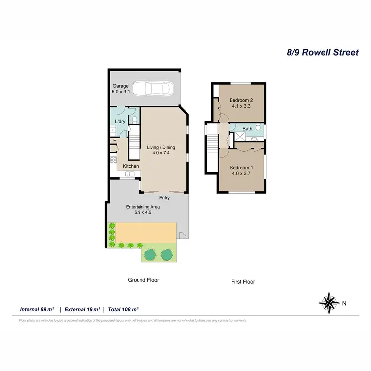 Floorplan of Homely townhouse listing, 8/9 Rowell Street, Zillmere QLD 4034