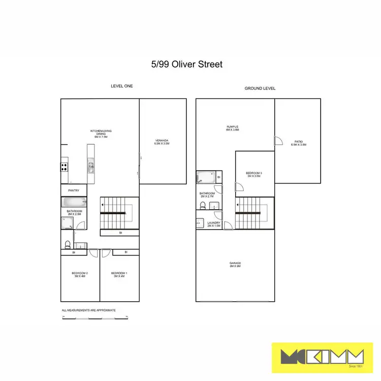 Floorplan of Homely semi-detached listing, 5/99 Oliver Street, Grafton NSW 2460