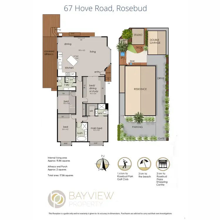 Floorplan of Homely house listing, 67 Hove Road, Rosebud VIC 3939