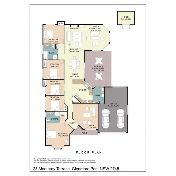 Floorplan of Homely house listing, 23 Monteray Terrace, Glenmore Park NSW 2745