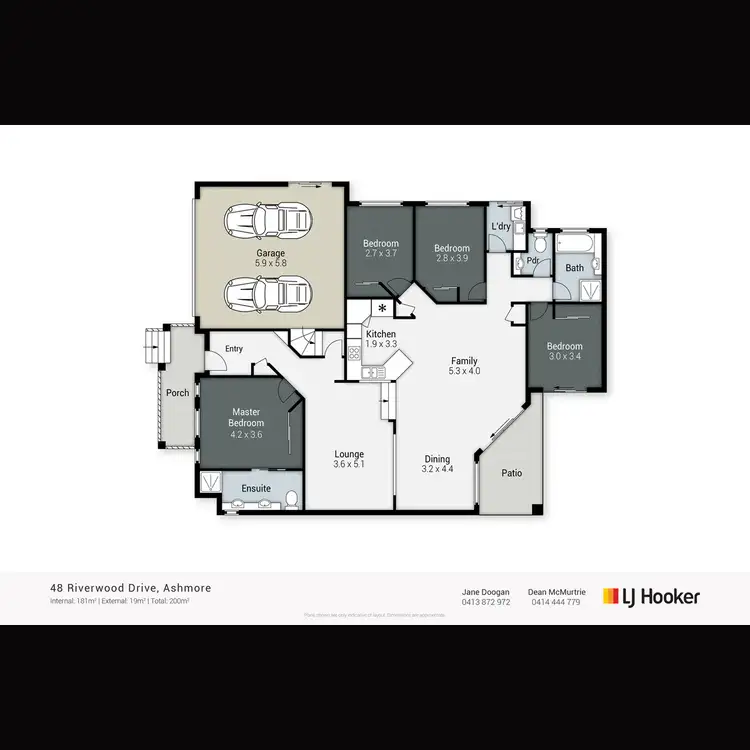 Floorplan of Homely house listing, 48 Riverwood Drive, Ashmore QLD 4214