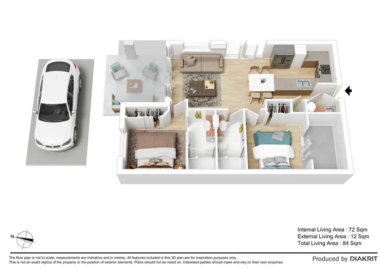 Floorplan of Homely unit listing, 2/54-58 Glasgow Street, Zillmere QLD 4034