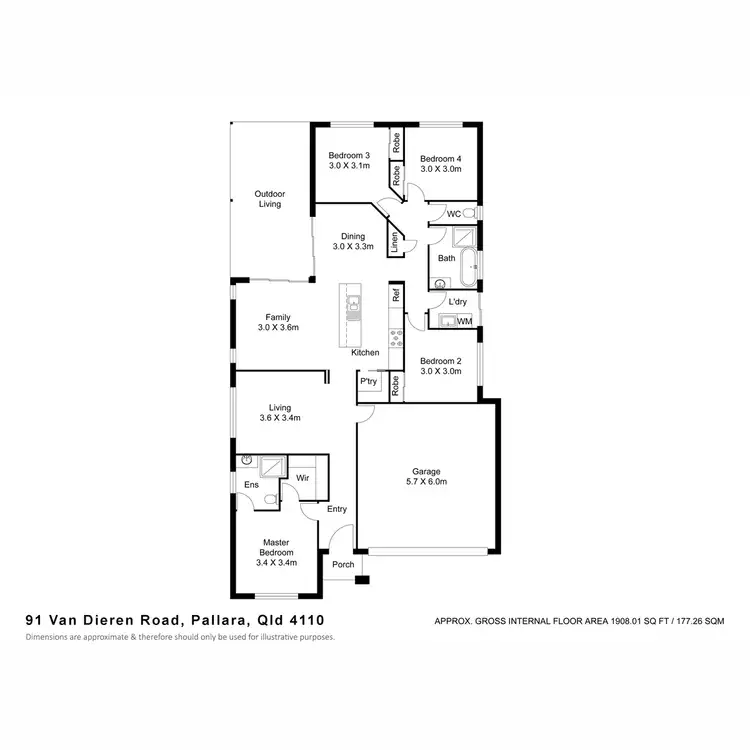 Floorplan of Homely house listing, 91 Van Dieren Road, Pallara QLD 4110