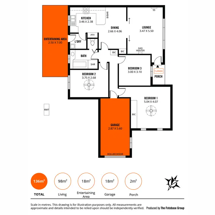 Floorplan of Homely unit listing, 1/2A Day Drive, St Marys SA 5042