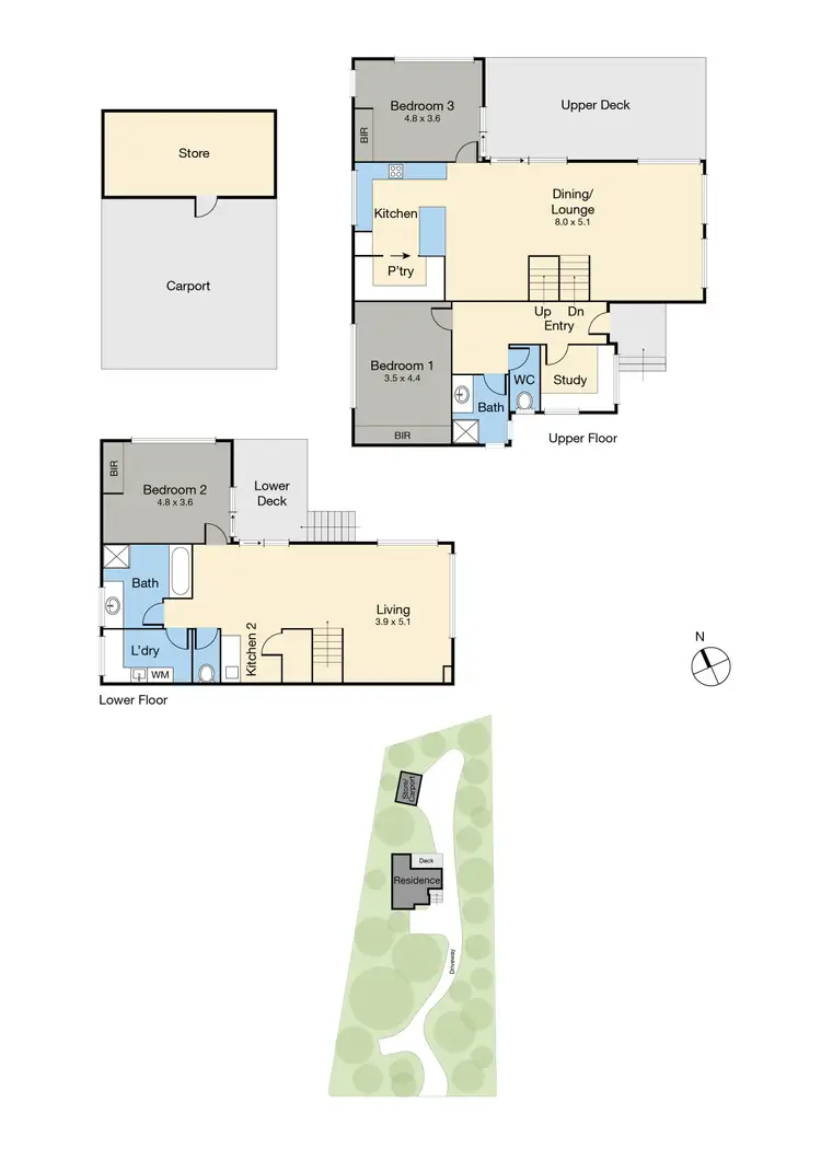 Floorplan of Homely house listing, 15-17 Alison Avenue, Rye VIC 3941