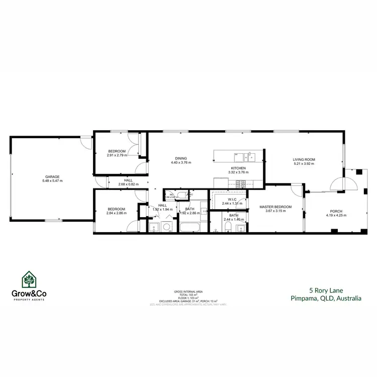 Floorplan of Homely house listing, 5 Rory Lane, Pimpama QLD 4209