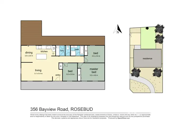 Floorplan of Homely house listing, 356 Bayview Road, Rosebud VIC 3939