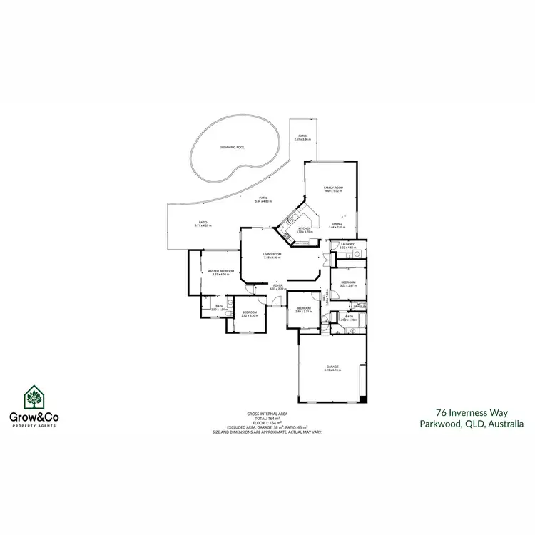 Floorplan of Homely house listing, 76 Inverness Way, Parkwood QLD 4214