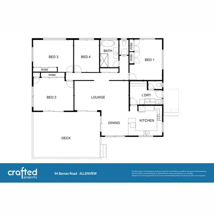 Floorplan of Homely house listing, 94 Barnes Road, Allenview QLD 4285