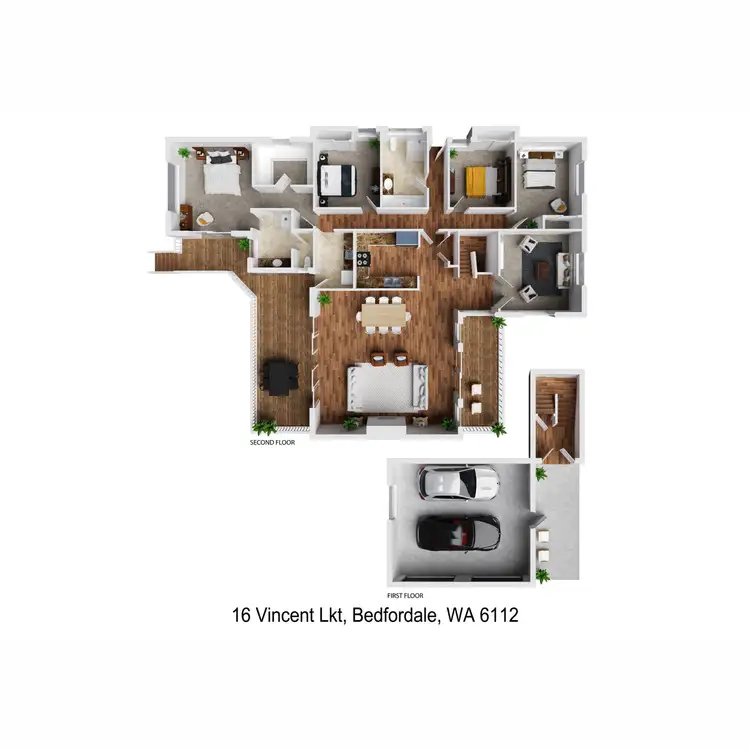 Floorplan of Homely house listing, 16 Vincent Lookout, Bedfordale WA 6112