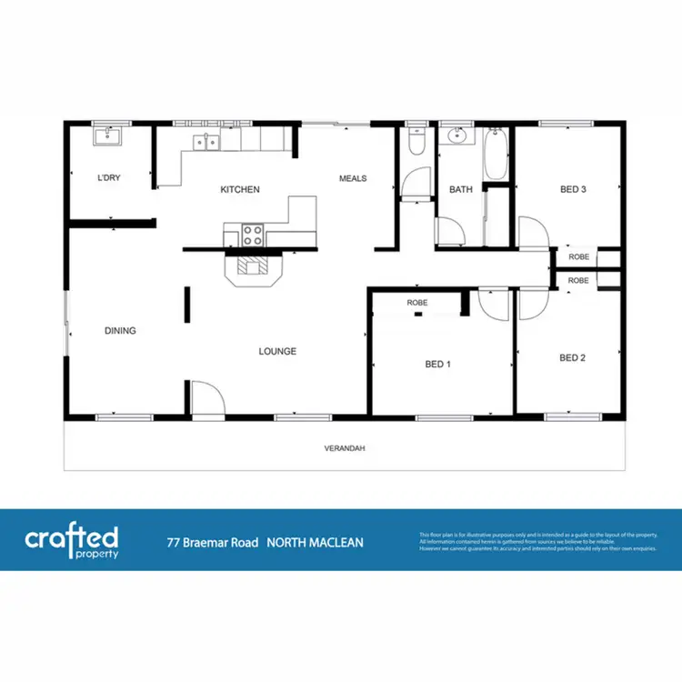 Floorplan of Homely house listing, 77 Braemar Road, North Maclean QLD 4280