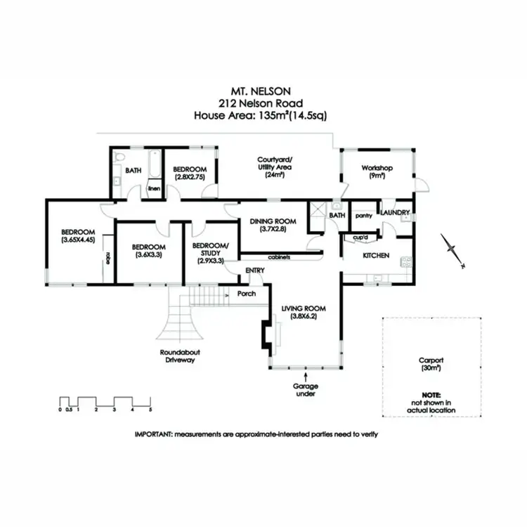 Floorplan of Homely house listing, 212 Nelson Road, Mount Nelson TAS 7007