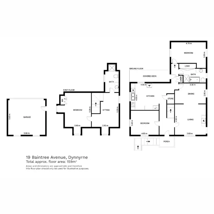 Floorplan of Homely house listing, 19 Baintree Avenue, Dynnyrne TAS 7005