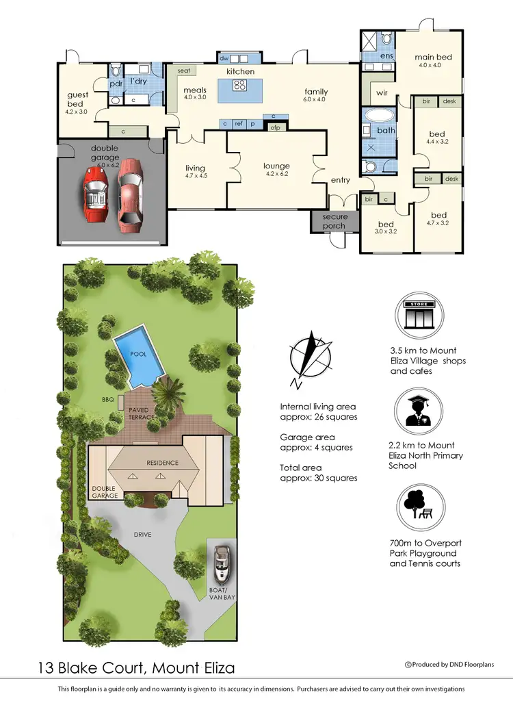 Floorplan of Homely house listing, 13 Blake Court, Mount Eliza VIC 3930