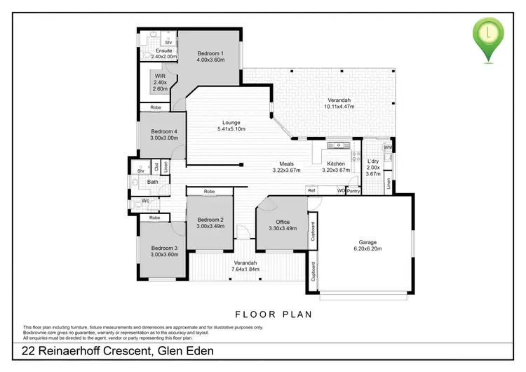 Floorplan of Homely house listing, 22 Reinaerhoff Crescent, Glen Eden QLD 4680