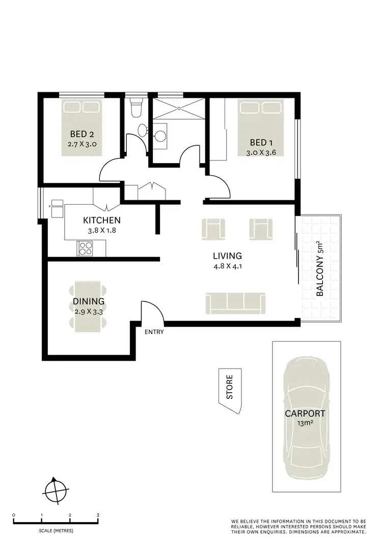 Floorplan of Homely apartment listing, 6/10 Mount Street, Hunters Hill NSW 2110