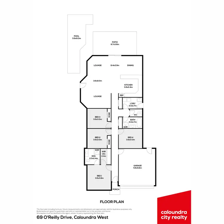 Floorplan of Homely house listing, 69 O'Reilly Drive, Caloundra West QLD 4551