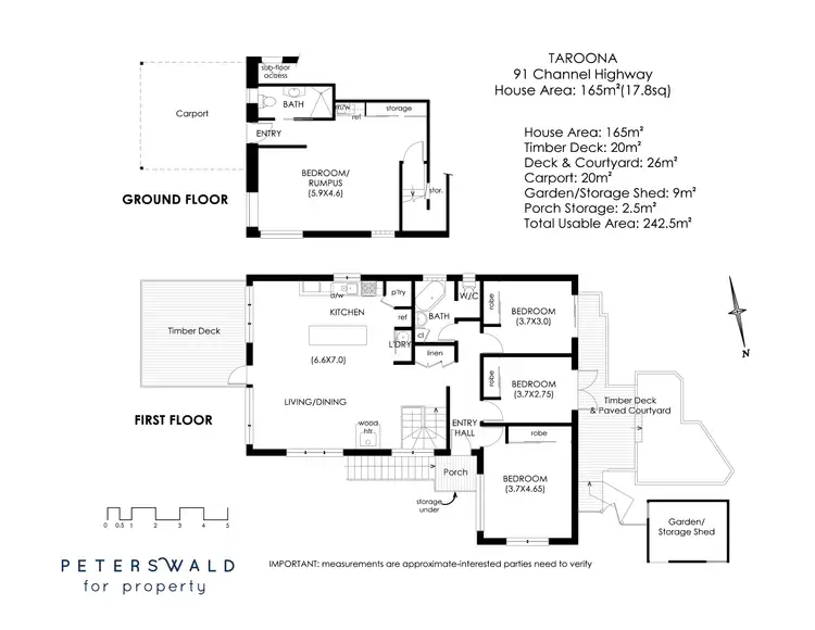 Floorplan of Homely house listing, 91 Channel Highway, Taroona TAS 7053