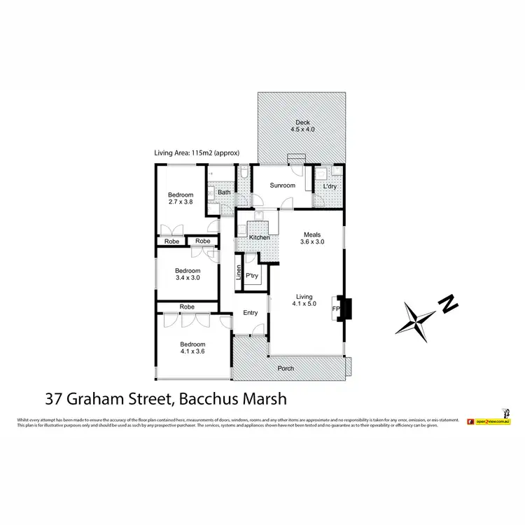 Floorplan of Homely house listing, 37 Graham Street, Bacchus Marsh VIC 3340