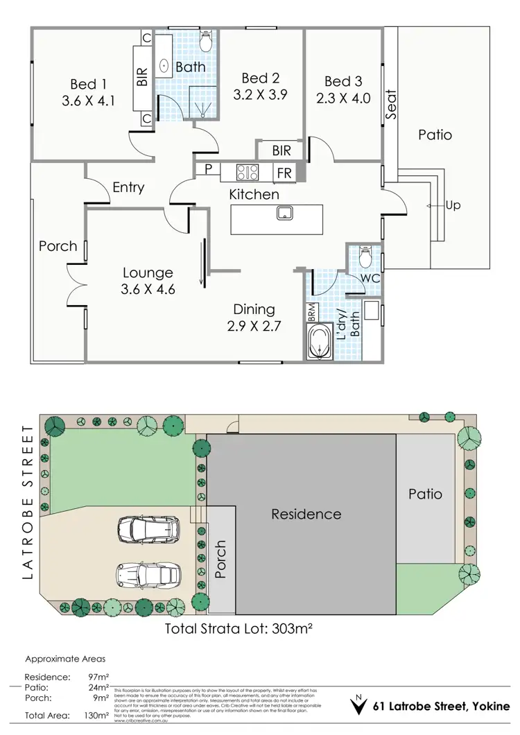 Floorplan of Homely house listing, 61 Latrobe Street, Yokine WA 6060