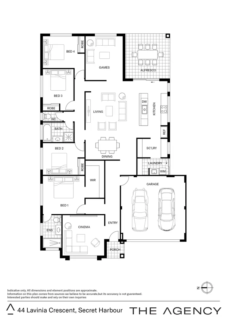 Floorplan of Homely house listing, 44 Lavinia Crescent, Secret Harbour WA 6173