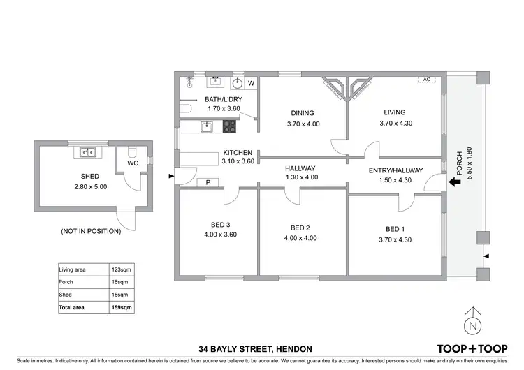 Floorplan of Homely house listing, 34 Bayly Street, Hendon SA 5014