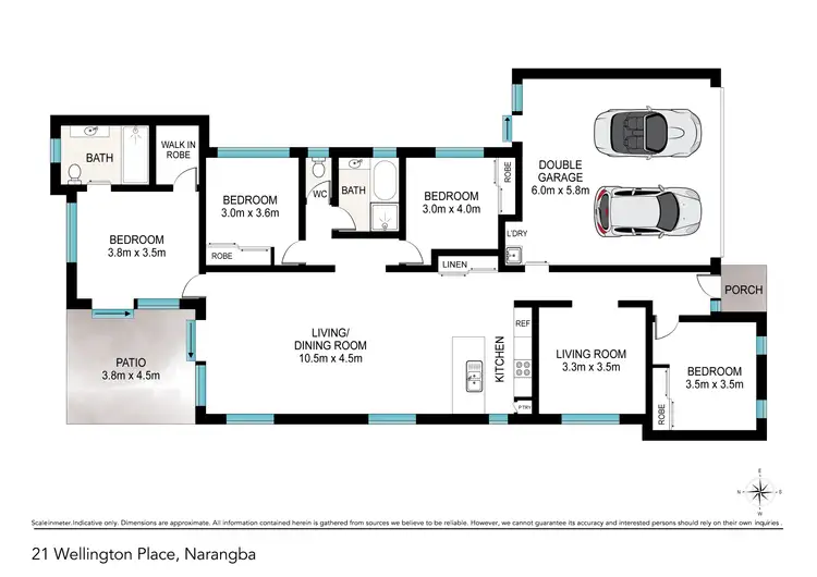 Floorplan of Homely house listing, 21 Wellington Place, Narangba QLD 4504