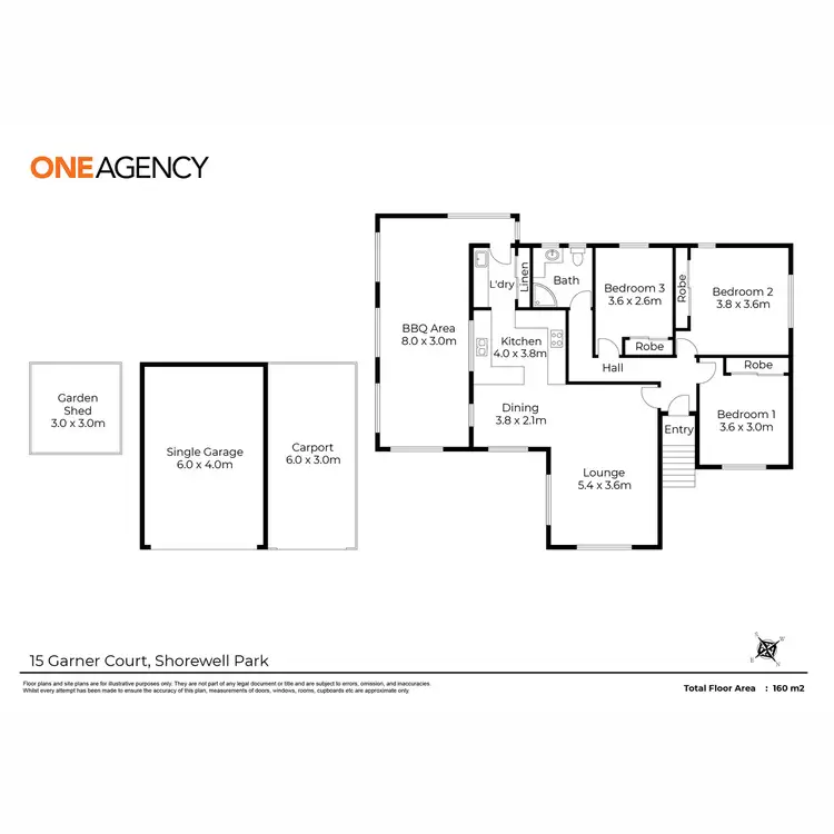 Floorplan of Homely house listing, 15 Garner Court, Shorewell Park TAS 7320