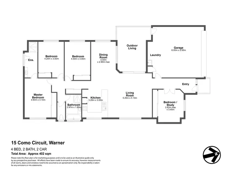 Floorplan of Homely house listing, 15 Como Circuit, Warner QLD 4500