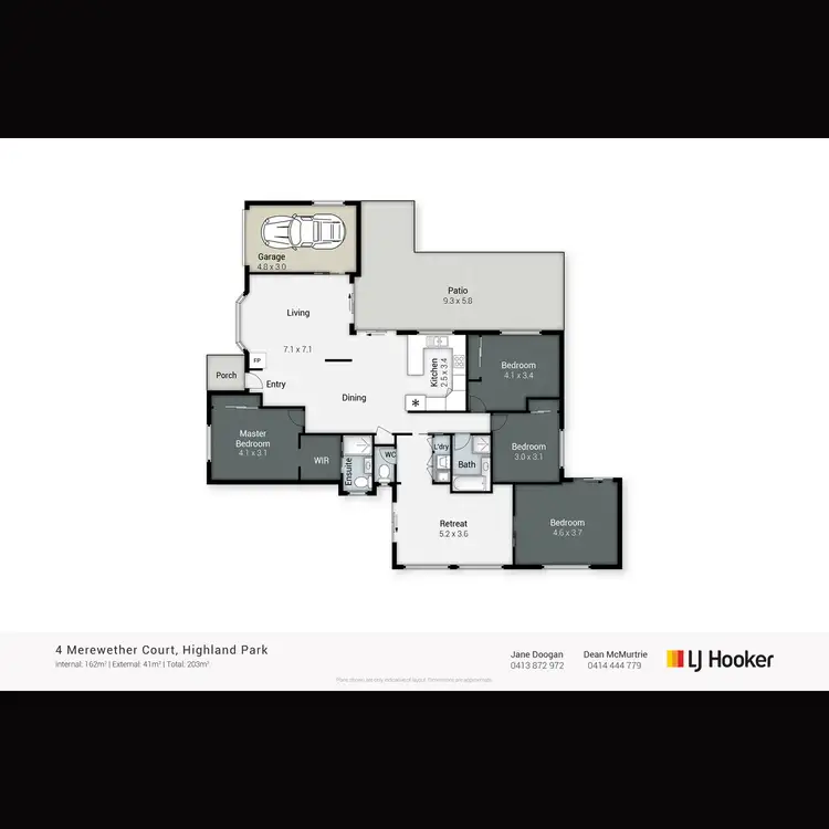 Floorplan of Homely house listing, 4 Merewether Court, Highland Park QLD 4211