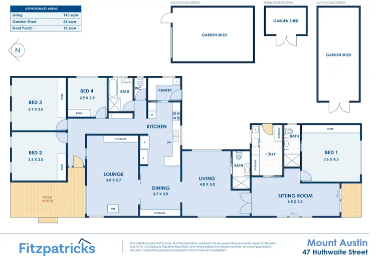 Floorplan of Homely house listing, 47 Huthwaite Street, Mount Austin NSW 2650