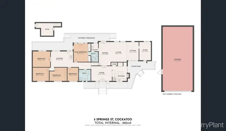 Floorplan of Homely house listing, 5 Springs Street, Cockatoo VIC 3781