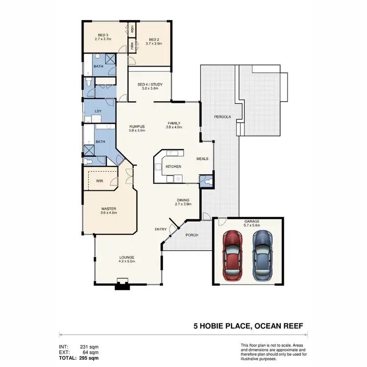 Floorplan of Homely house listing, 5 Hobie Place, Ocean Reef WA 6027